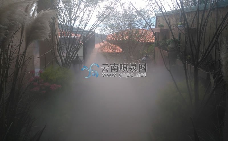 云南冷霧工程-澄江太陽山別墅智能自動化、遙控冷霧系統(tǒng)工程